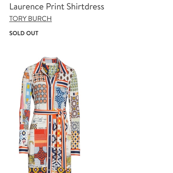NWT Tory Burch Laurence Shirtdress Sold Out - Picture 6 of 6